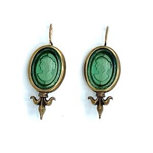 Extasia Vintage Intaglio Earrings